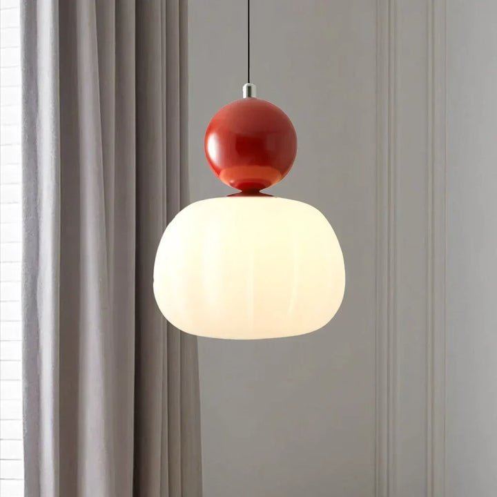 Nordic Pumpkin Pendant Light | Modern LED Ceiling Lamp