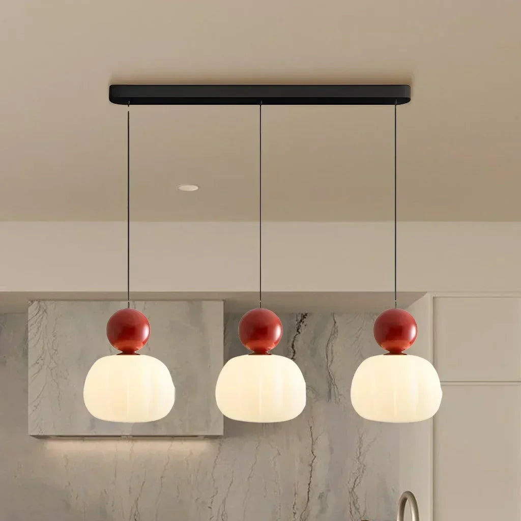 Nordic Pumpkin Pendant Light | Modern LED Ceiling Lamp