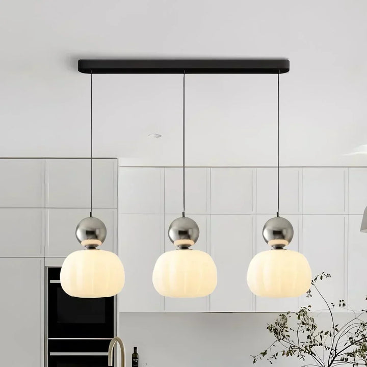 Nordic Pumpkin Pendant Light | Modern LED Ceiling Lamp