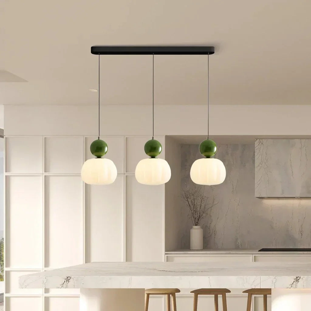 Nordic Pumpkin Pendant Light | Modern LED Ceiling Lamp