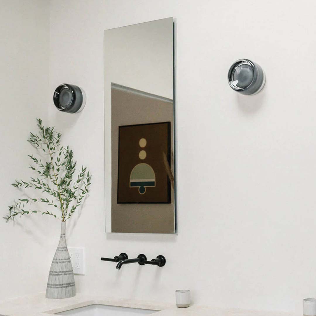 Applique Murale LED Dimple, Verre Texturé, Ø10–12cm