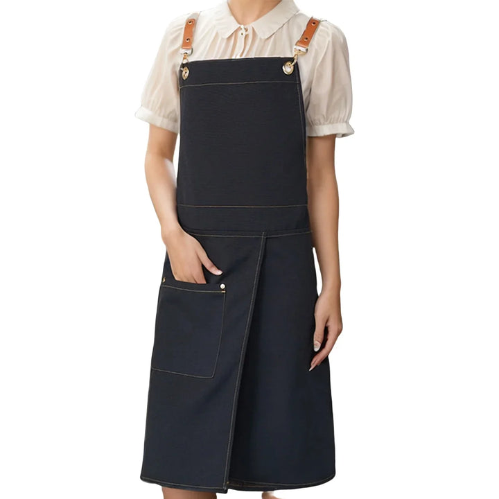 WorkEase | Waterproof Canvas Apron | Split Skirt Design with Pockets