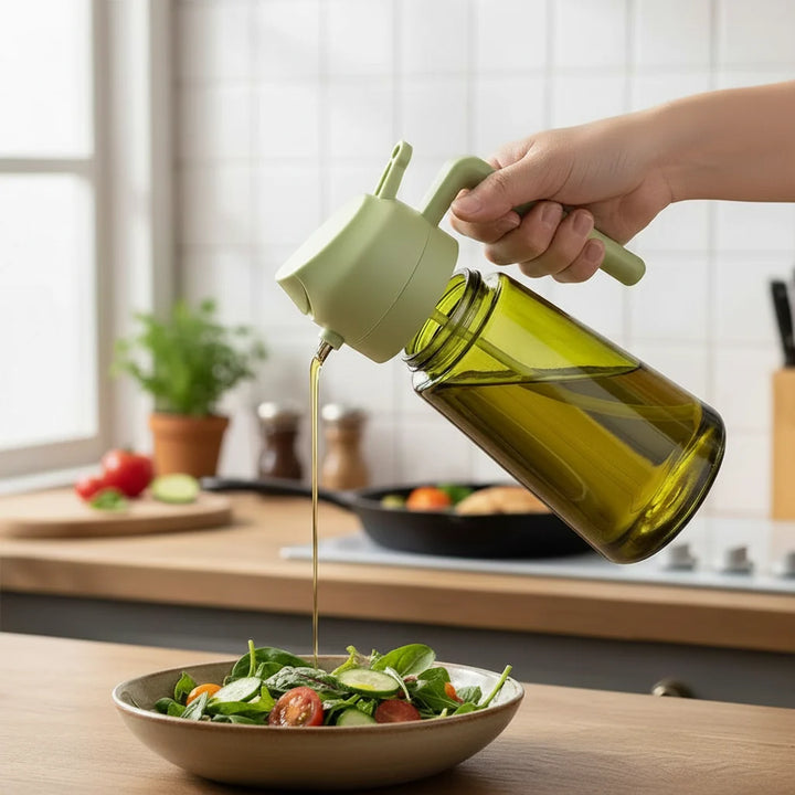 Oil Dispenser Bottle Glass Olive Oil Sprayer Cooking