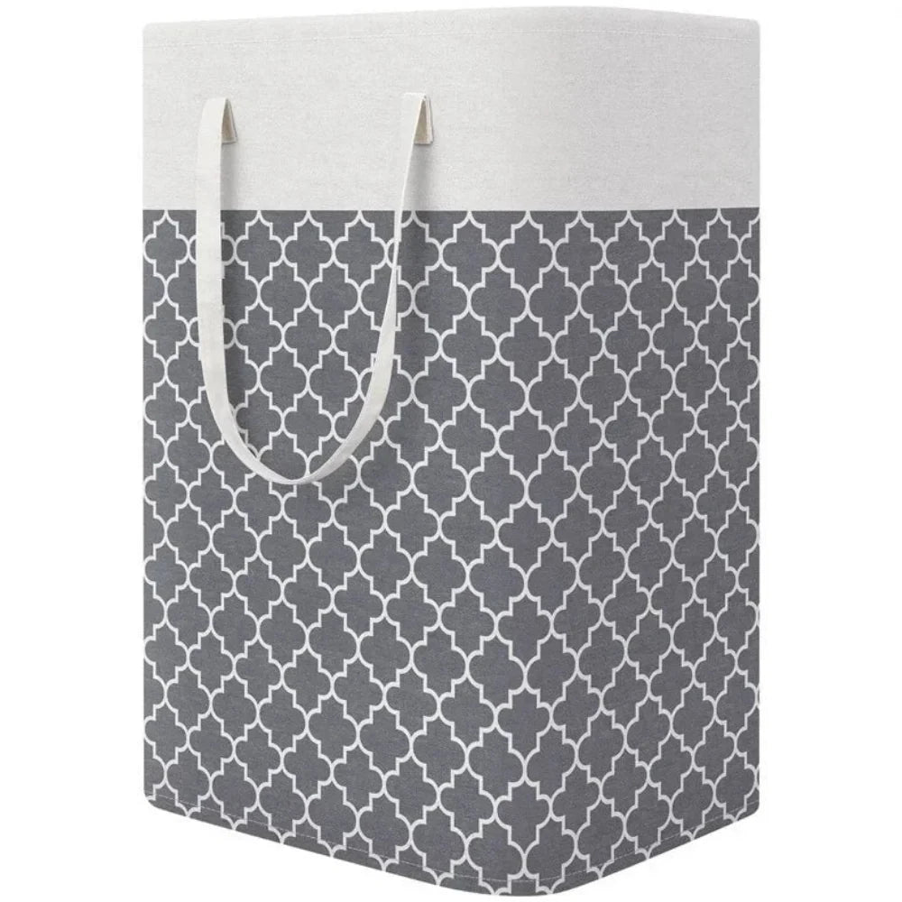 Lauva | 75L Waterproof Laundry Basket | Foldable Fabric Clothes Hamper with Handles