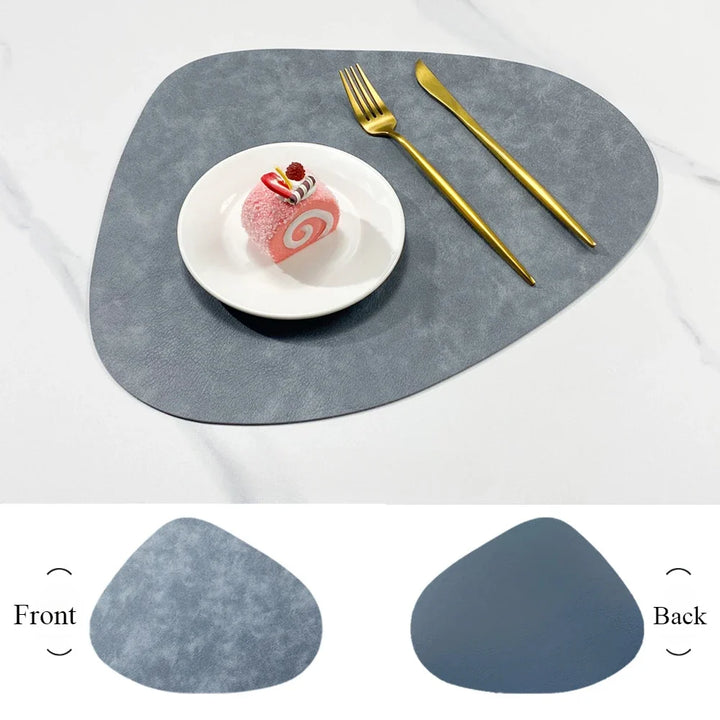 NordicDrop | Double-Sided Faux Leather Placemats | Non-Slip &amp; Heat Resistant