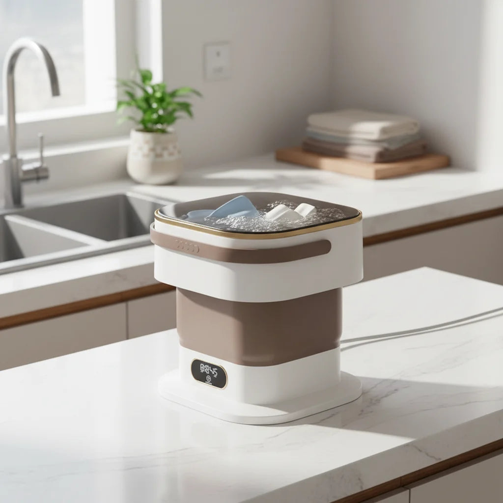 Washing Machine Portable Mini Foldable Compact Laundry Washer