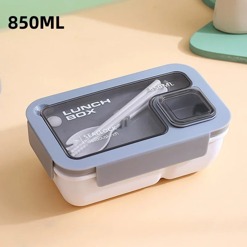 BentoGo Lunch Box | Portable Leak-Proof Bento with Cutlery – Microwave &amp; Dishwasher Safe