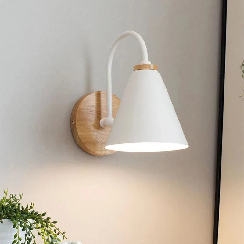 Nordic Beam | Scandinavian Wood &amp; Iron Wall Light