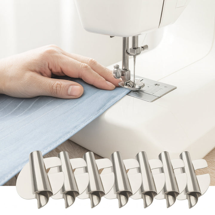 Sewing Hemmer Foot Stainless Steel Rolled Hem Tool Set