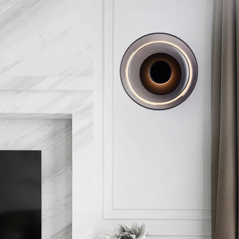 Nordic Glass LED Wall Sconce | Modern Round Decorative Wall Light