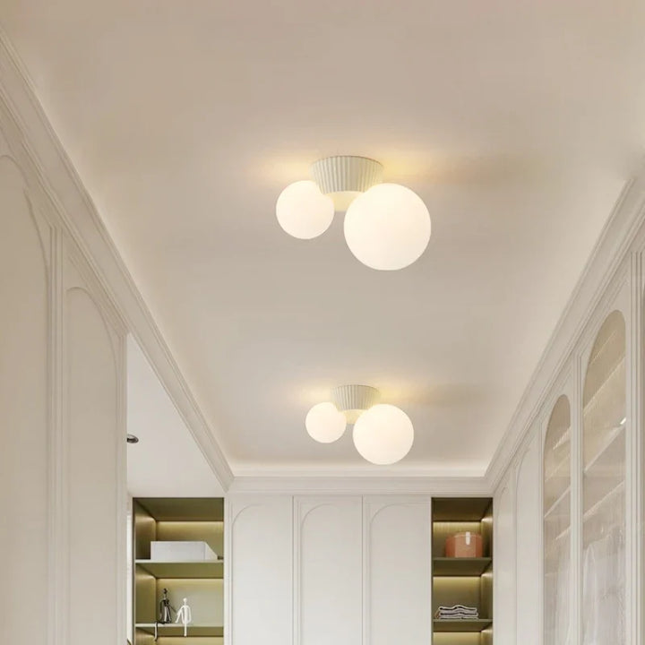 Luméa Ceiling Light | French Modern Double Globe Design