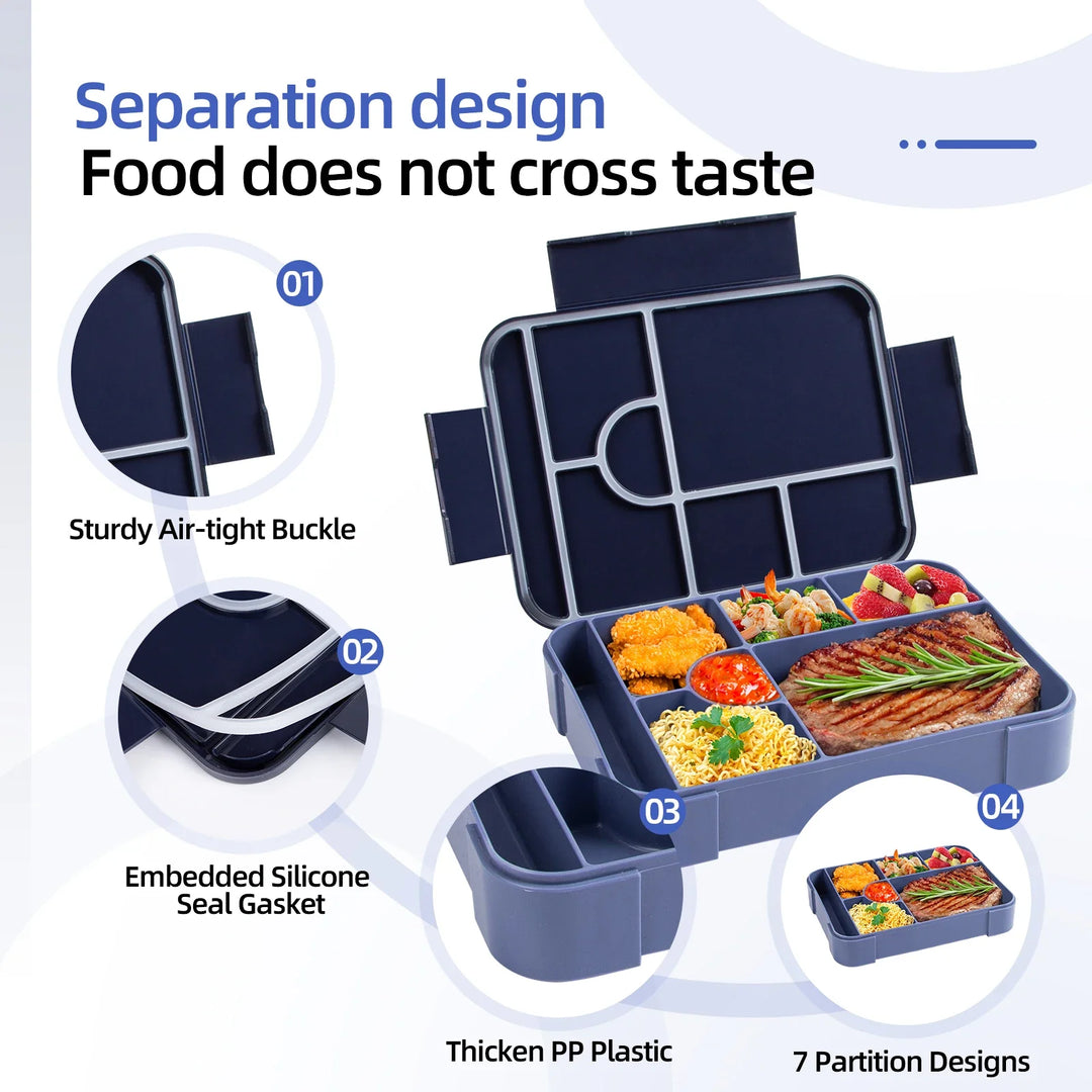BentoMax | 1330ml Large Capacity Leak-Proof Bento Lunch Box – Microwave &amp; Portable Food Container