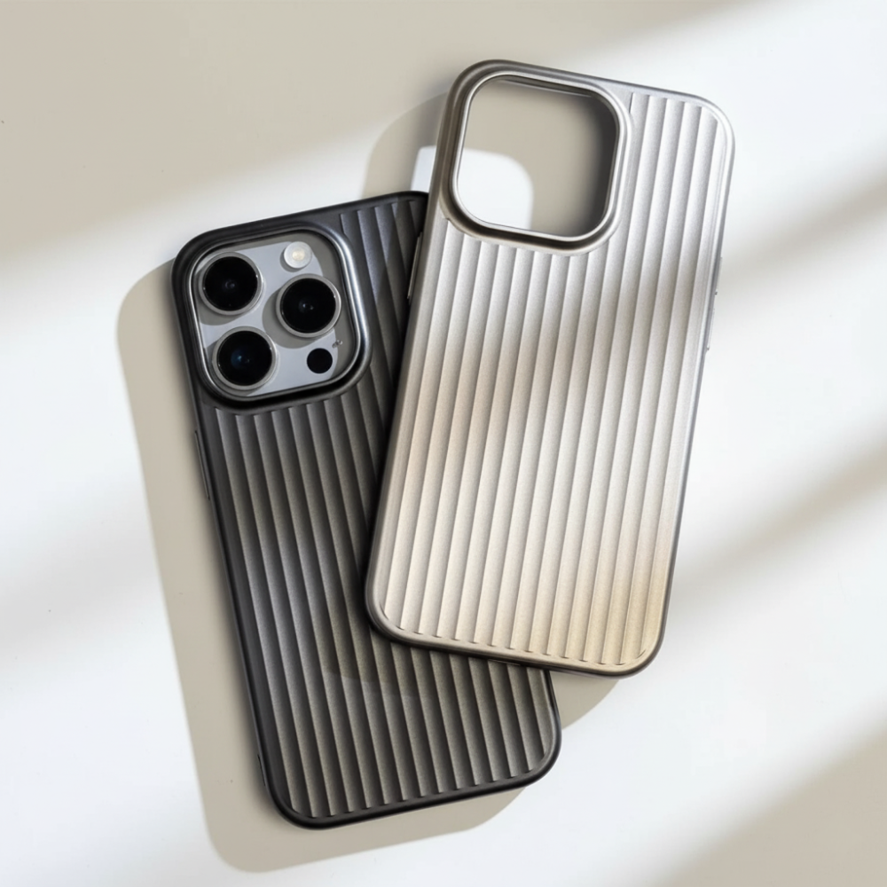 Phone Case Ribbed Hard Shell Protective Cover Design