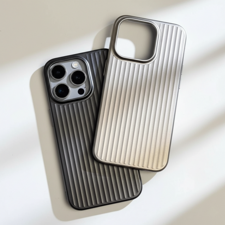 Phone Case Ribbed Hard Shell Protective Cover Design