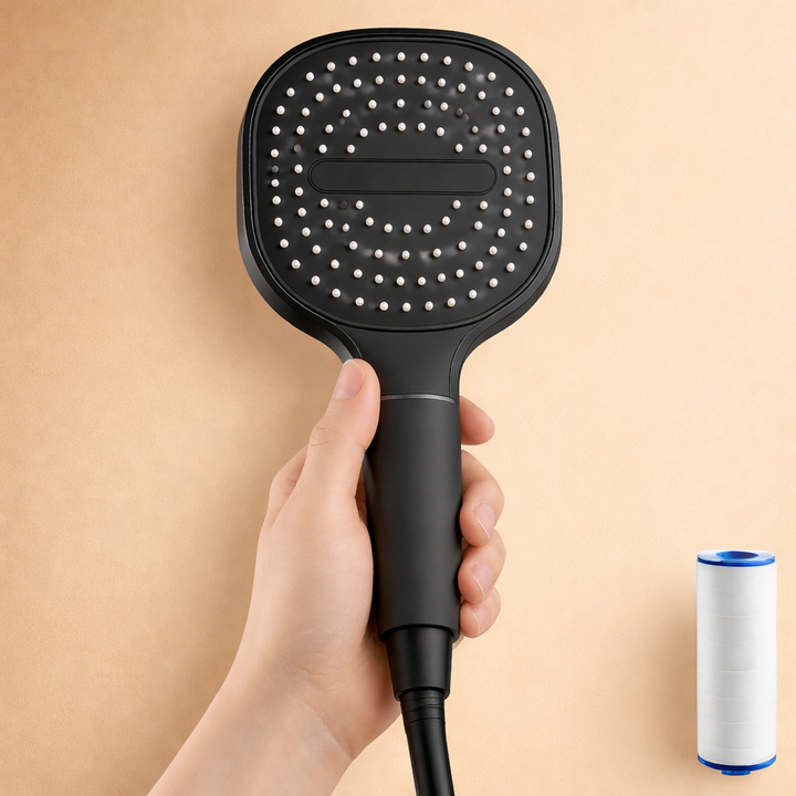 Shower Head High Pressure Filter Turbo Boost Adjustable Spray