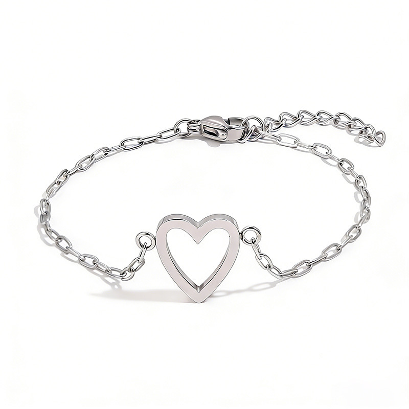 Bracelet Adjustable Heart Chain Matching Couple Jewellery