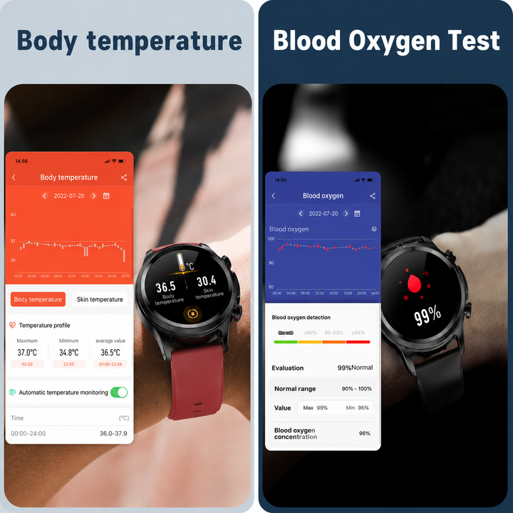 Smartwatch Fitness Tracker Heart Rate Monitoring