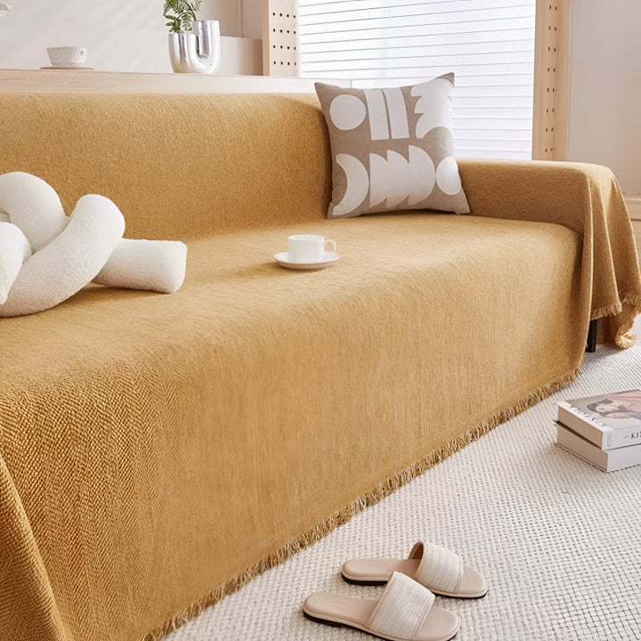 Sofa Cover Minimalist Textured Couch Furniture Protector