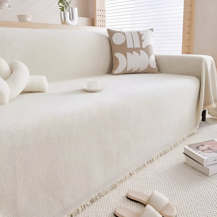 Sofa Cover Minimalist Textured Couch Furniture Protector