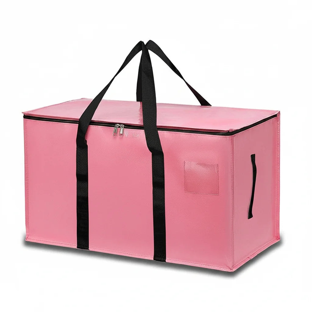 Storage Bags Heavy Duty Moving Tote Waterproof Zipper Organizer