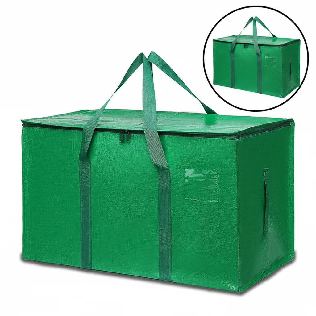 Storage Bags Heavy Duty Moving Tote Waterproof Zipper Organizer