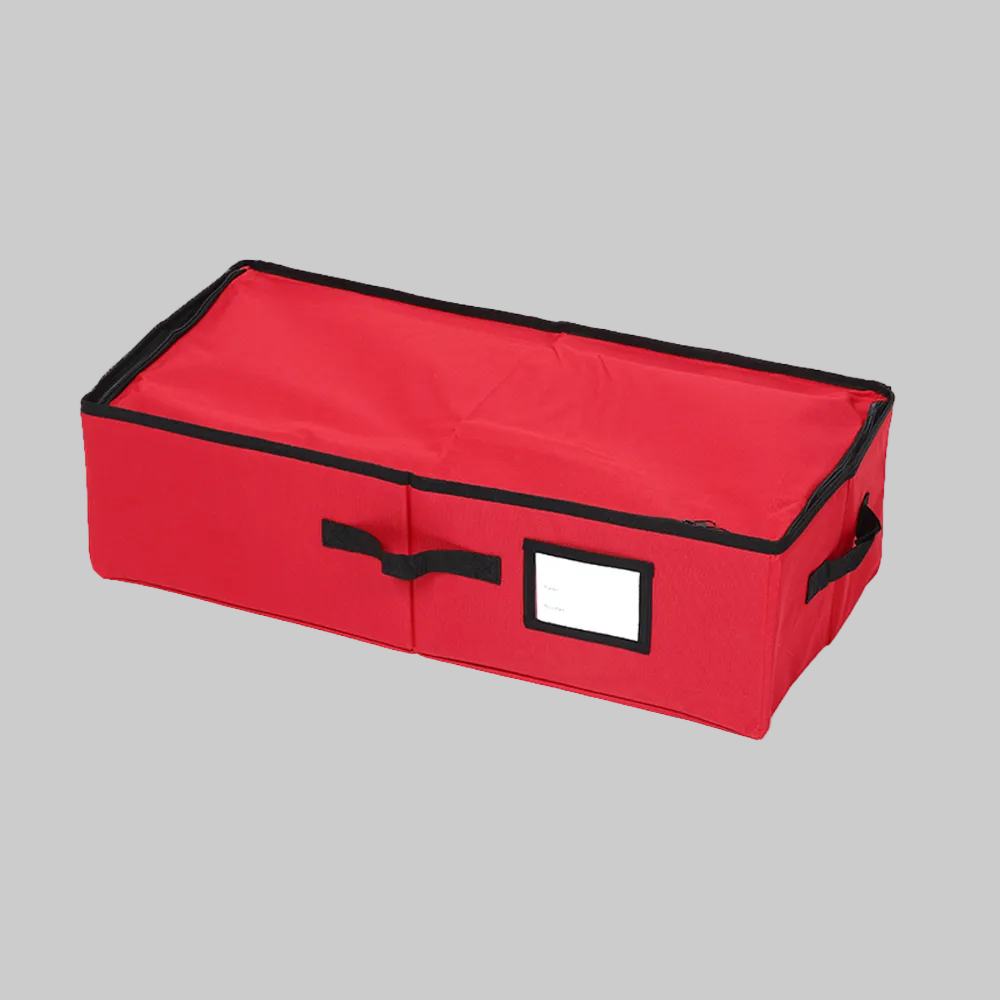 Storage Box Ornament Organizer 3 Trays 600D Oxford