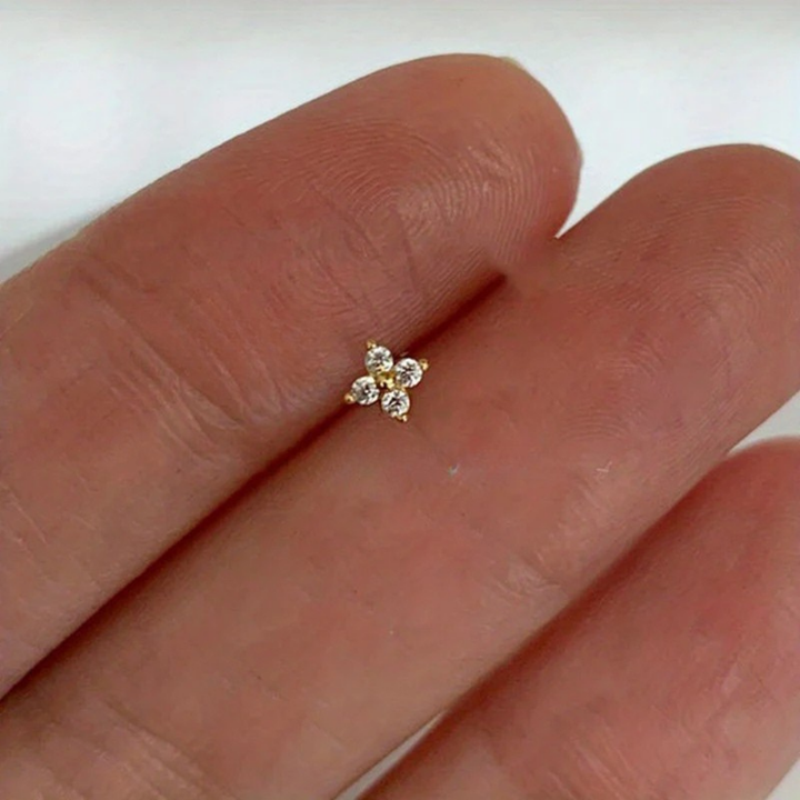 Earrings Mothers Day Gift Gold Flower Stud Birthstone Jewellery