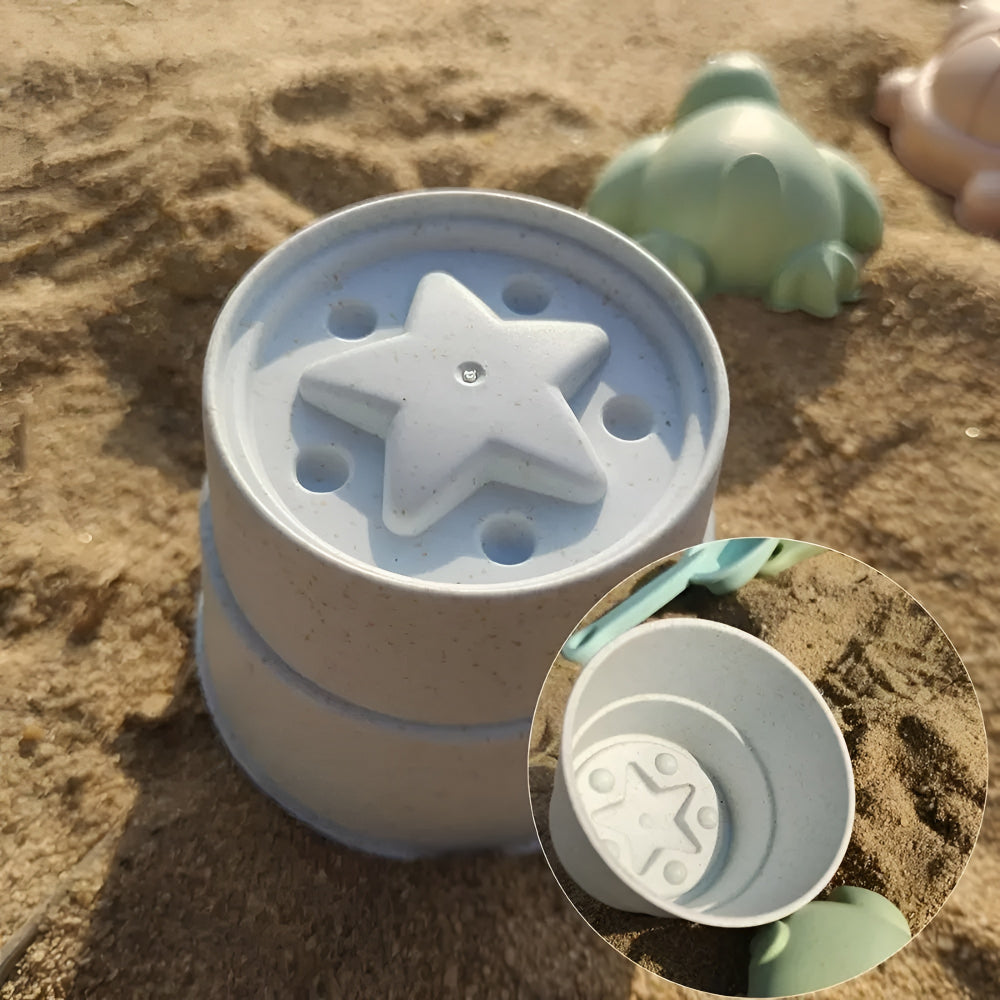 Summer Beach Toys Foldable Sand Bucket Kids Outdoor Play Set