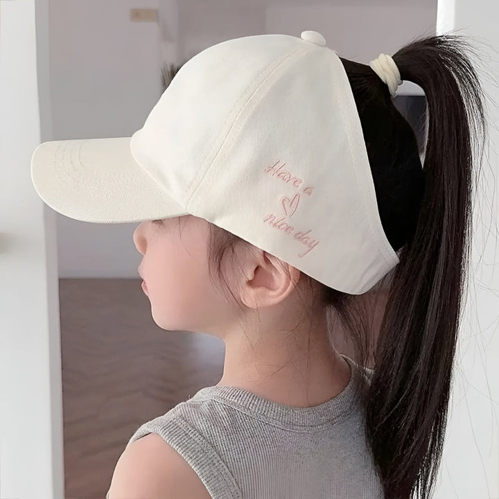Summer Kids Baseball Cap Ponytail Sun Protection Hat