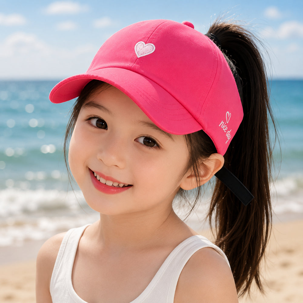 Summer Kids Baseball Cap Ponytail Sun Protection Hat