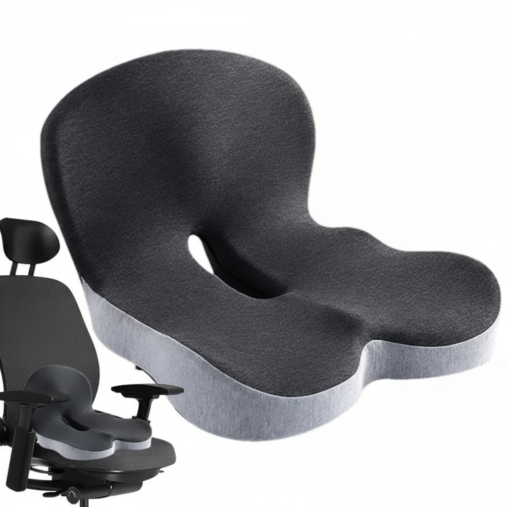 Seat Cushion Back Support Memory Foam Chair Pad