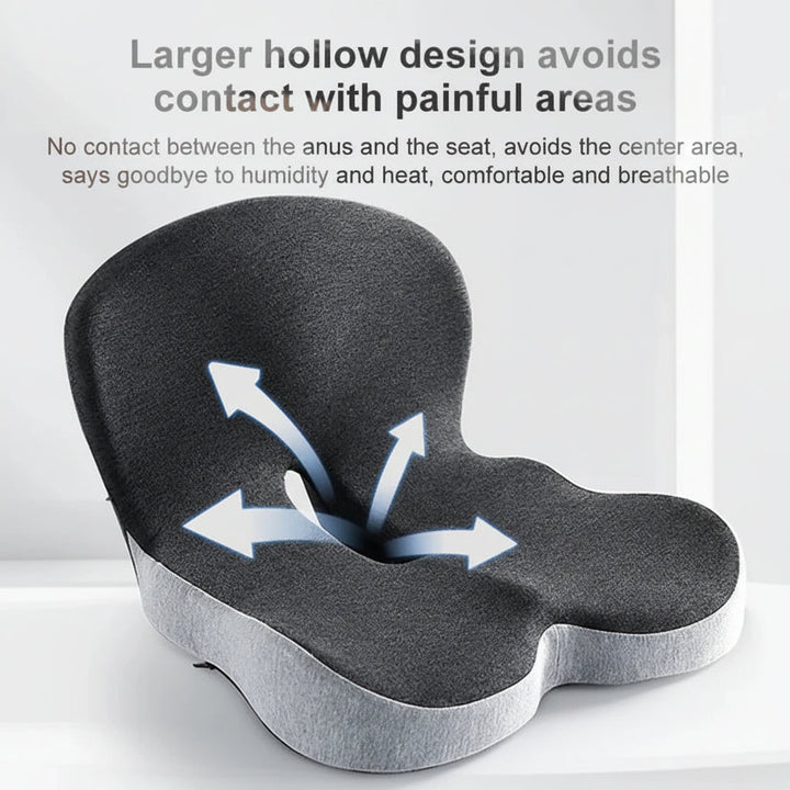 Seat Cushion Back Support Memory Foam Chair Pad