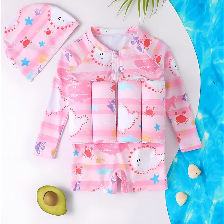 Swim Vest Kids Floating UV Protection Training Suit