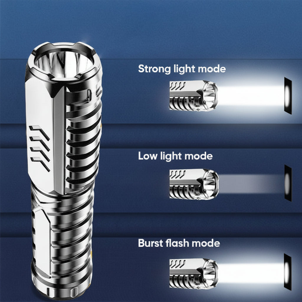 Flashlight LED Tactical Rechargeable Aluminum Torch Outdoor Use