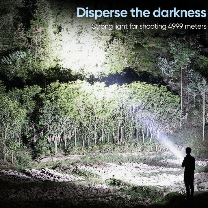 Flashlight LED Tactical Rechargeable Aluminum Torch Outdoor Use