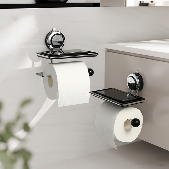 Toilet Paper Holder Self Adhesive Stainless Steel Wall Mount