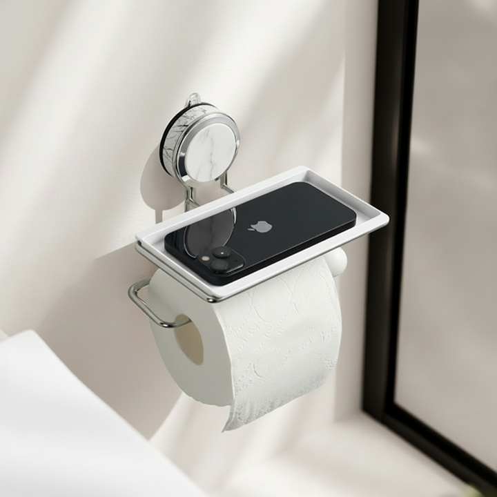 Toilet Paper Holder Self Adhesive Stainless Steel Wall Mount