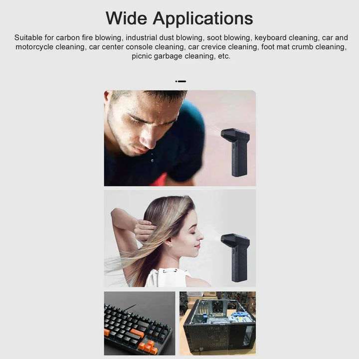 Electric Air Duster Cordless Handheld High Speed Cleaning Blower
