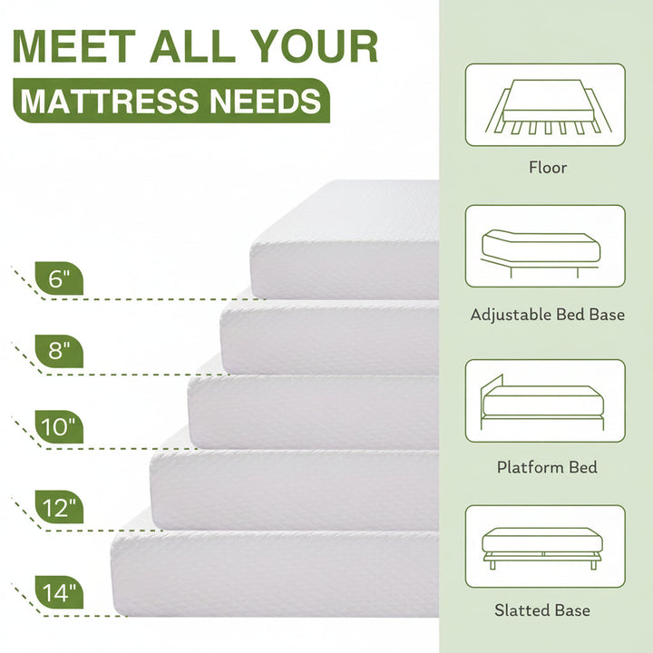 Memory Foam Mattress Twin Size Cooling Support Sleep Bed