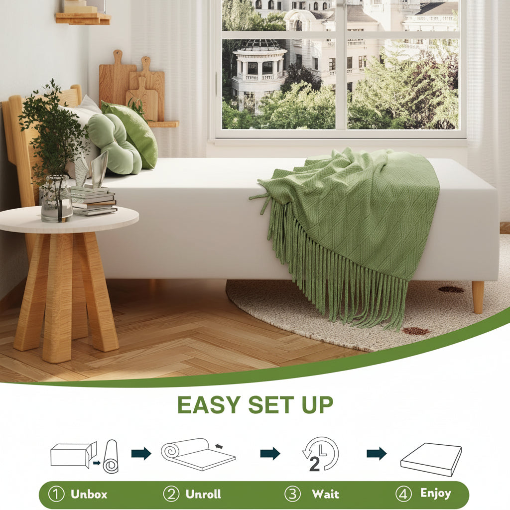 Memory Foam Mattress Twin Size Cooling Support Sleep Bed