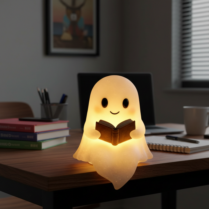 Table Lamp Ghost Night Light Warm LED Bedside Decor