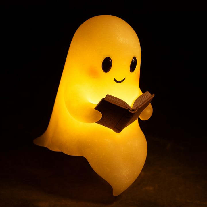 Table Lamp Ghost Night Light Warm LED Bedside Decor