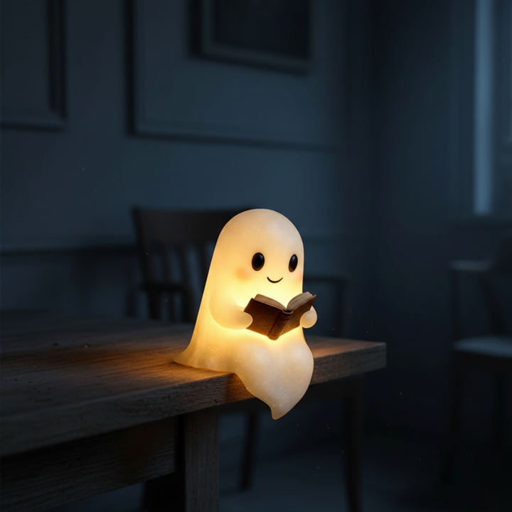 Table Lamp Ghost Night Light Warm LED Bedside Decor