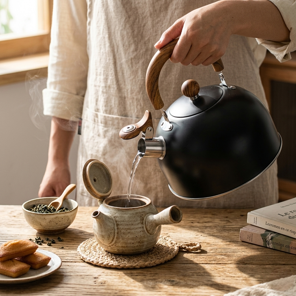 Tea Kettle Whistling Stainless Steel Stovetop Kettle