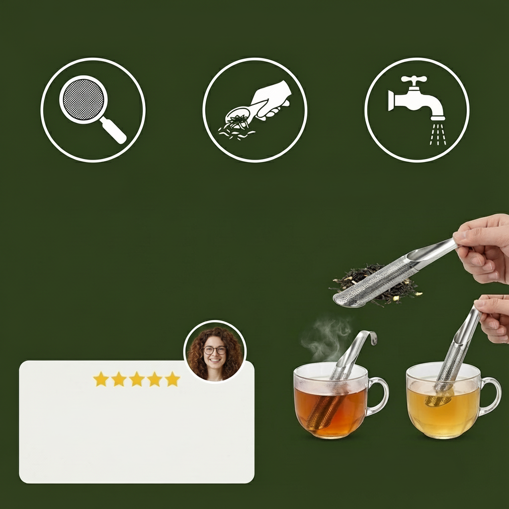 Compact Stainless Steel Tea Infuser Loose Leaf Tea Brewing
