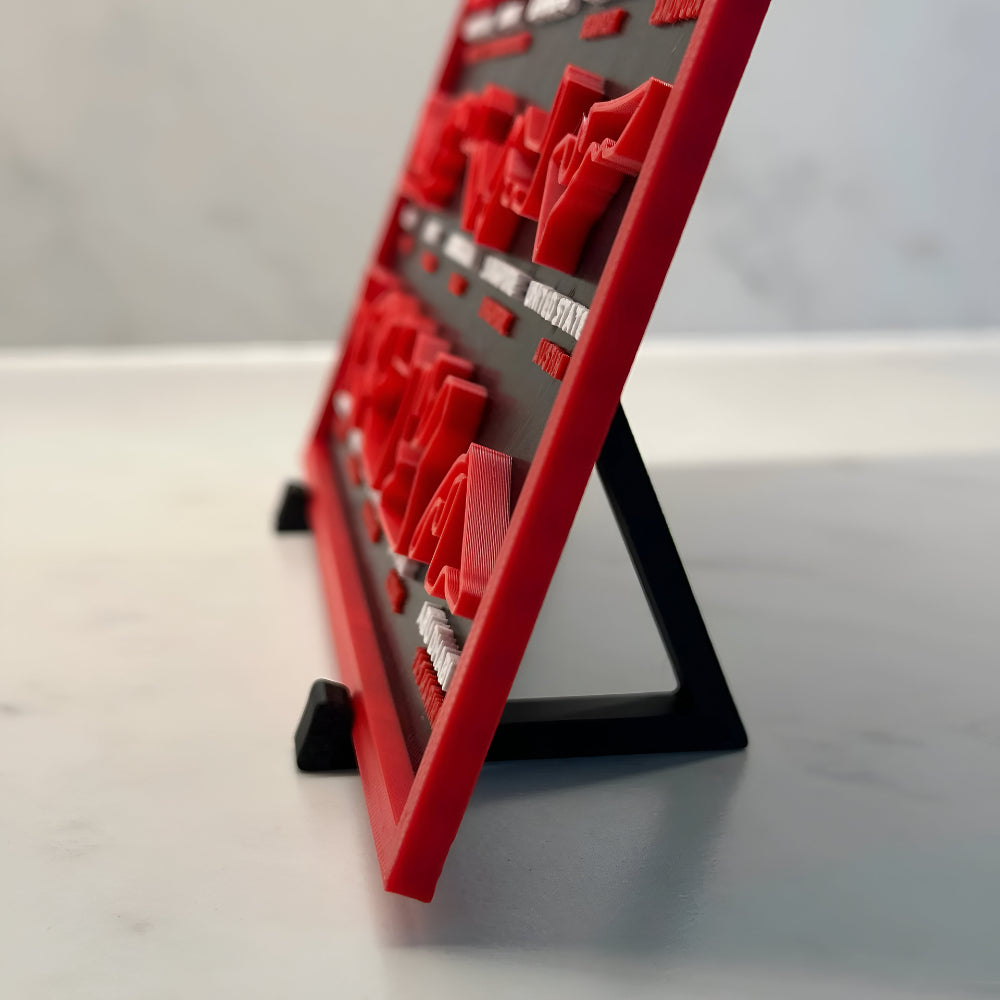 Calendar Racing Track Wall Art Display Board 2026