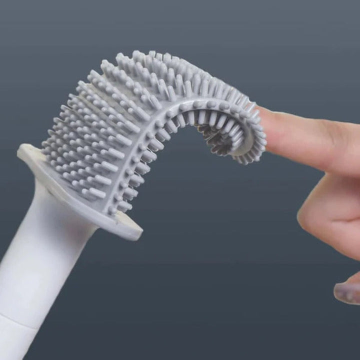 Toilet Brush Silicone Wall Mounted Bathroom Cleaner