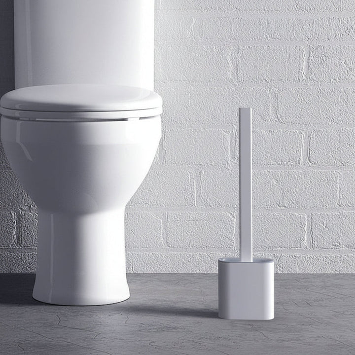 Toilet Brush Silicone Flexible Hygienic Wall Mount Holder