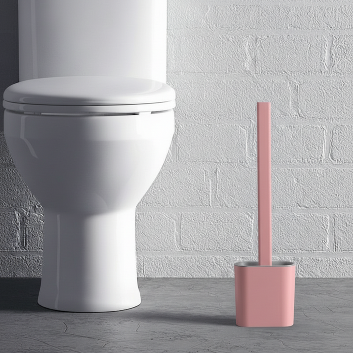 Toilet Brush Silicone Flexible Hygienic Wall Mount Holder