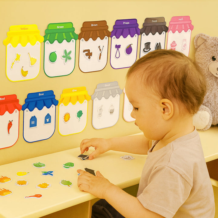 Toy Magnetic Sticker colour Sorting Board Learning Set